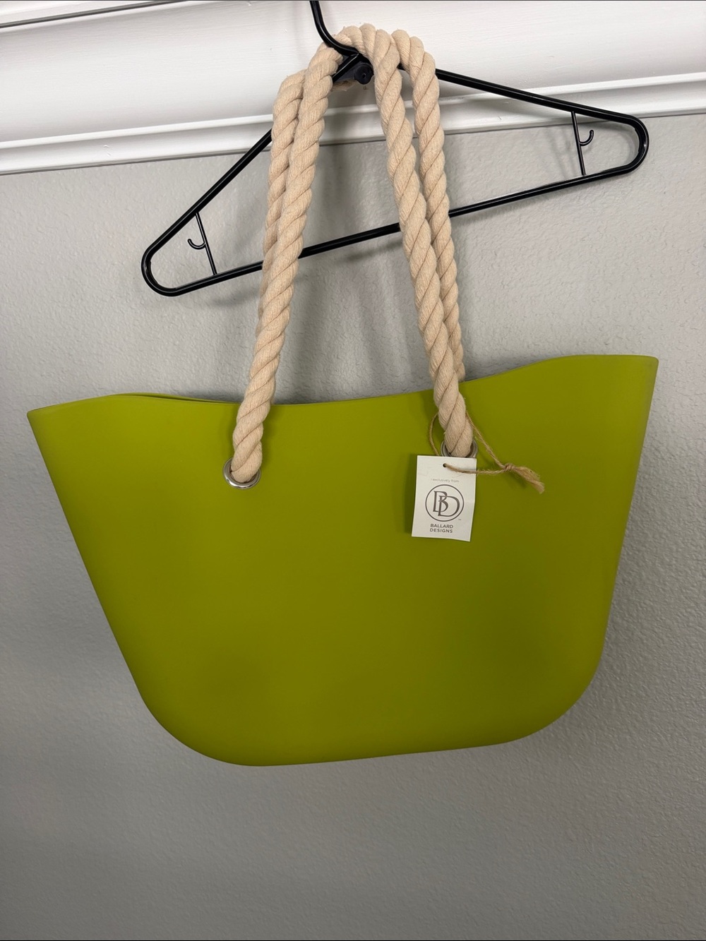 Ballard Designs Rope Handle Tote Bag